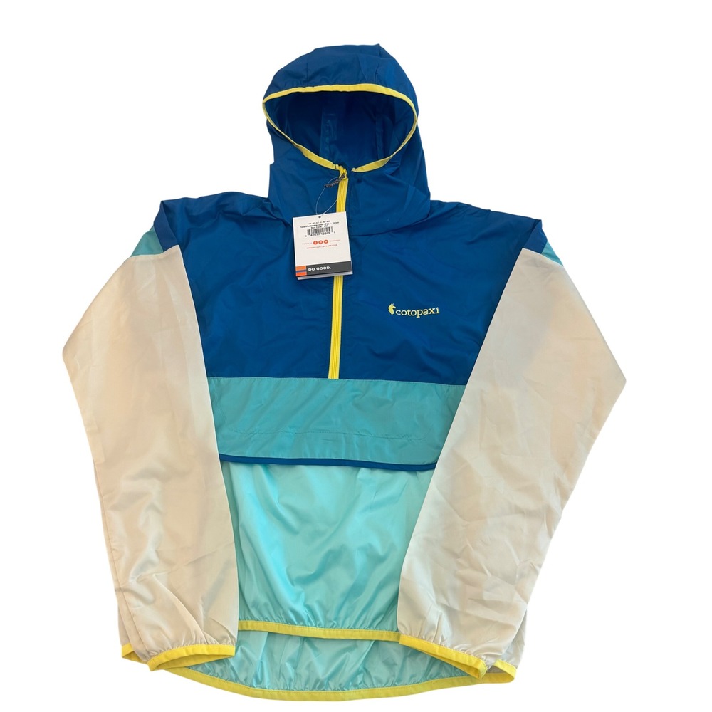 NEW Cotopaxi Teca Windbreaker women's XS Blue Crush Half-Zip Packable Anorak